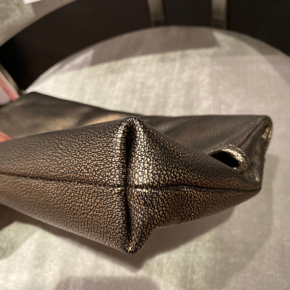 Coach Metallic Leather Turnlock Clutch - Picture 4 of 6